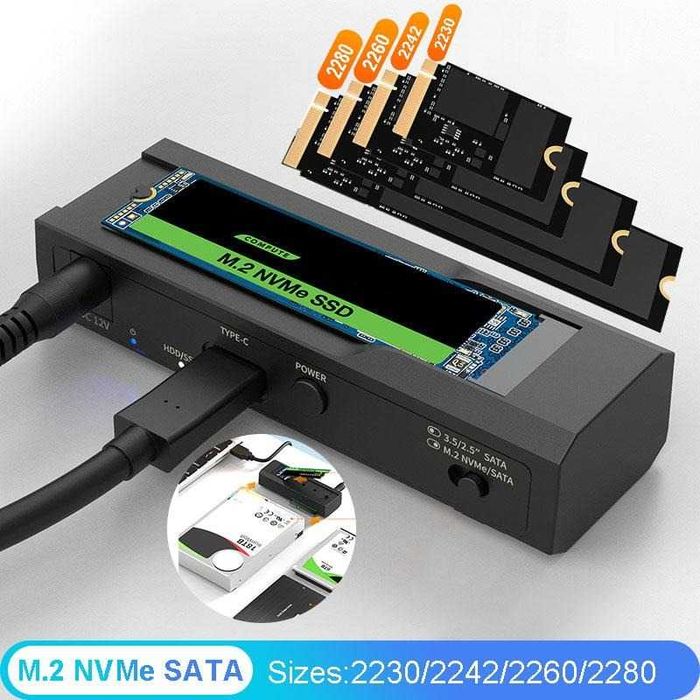 "MAIWO" K10635P2 док станция NVMe и 2,5 "/3,5" жестких дисков USB3.0.