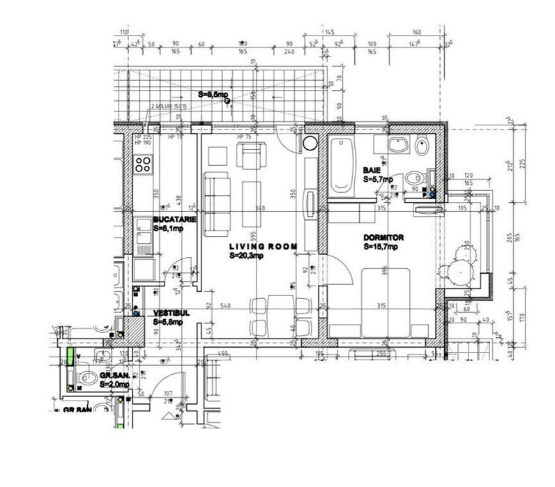 2 camere | BANEASA- Privighetorilor | Doua bai