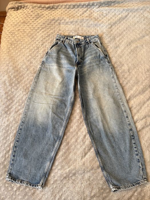 Широки дънки с джобове и балон дънки