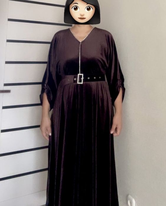 Платье велюр 48 размер