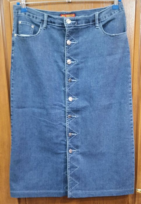 Fustă de blugi damă cu nasturi