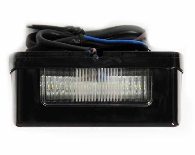 Lampa auto BestAutoVest pentru numar cu leduri 12/24 V, 80x41x35mm, 6 leduri, lungime cablu 20cm, include kit montaj 1 buc