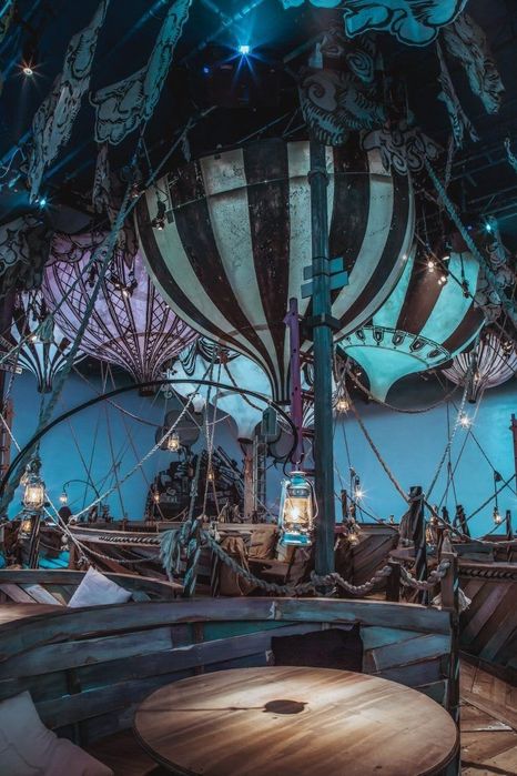 Park akvopark zoopark dekoratsiya plyaj restoran