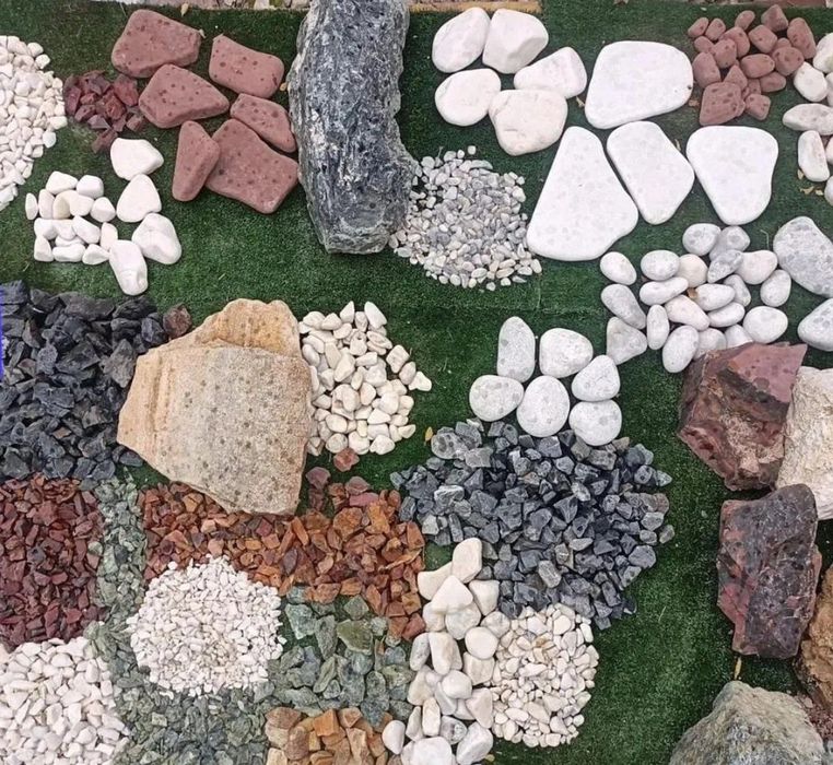 Ақ тас Белый Мраморная Крошка Мраморная галька Мульча Кора Шебень Кара