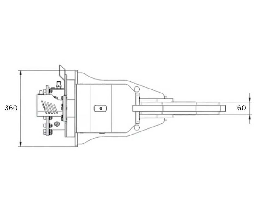 Foarfeci de Demolare MB CRUSHER P160 pt Excavator Recomandat 1.5-3 T