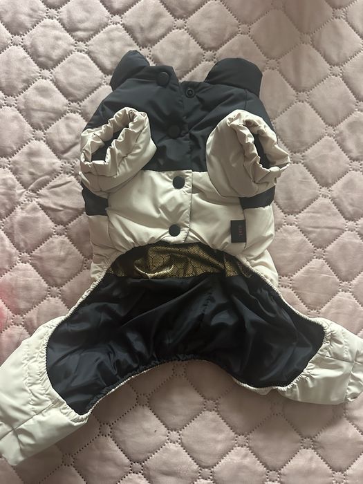 Кучешки ватиран гащеризон р-р Л, пуловерче синьо р-р XXL