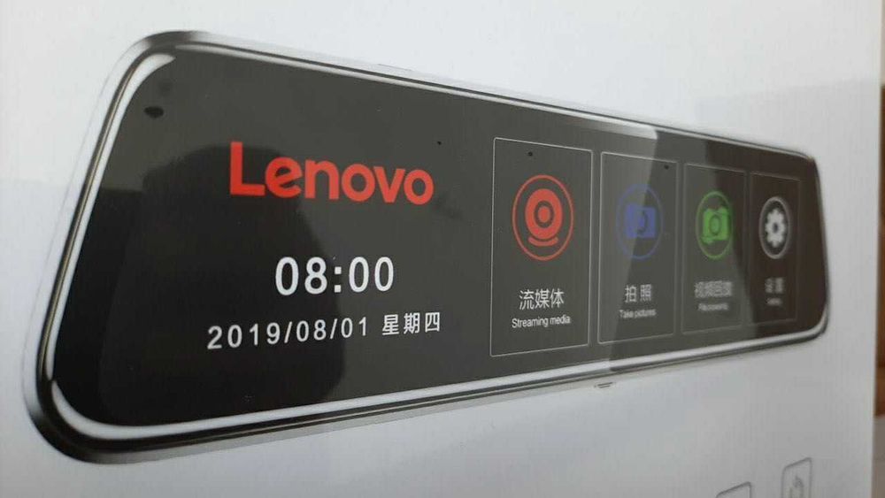 Видеорегистратор Lenovo v7 plus. Сплошной полный экран.