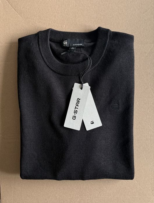 100% мерино вълна G-Star RAW Premium Core ОРИГИНАЛ мъжки пуловер M/L/X