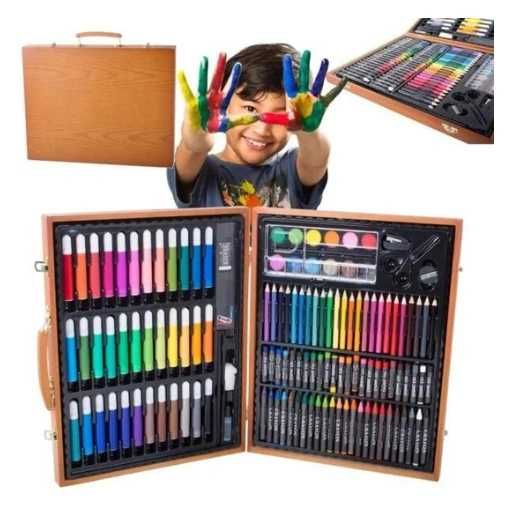 Tuca pentru desenat in cutie eleganta di lemn