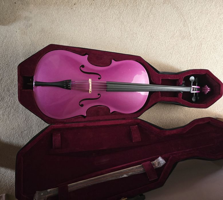 Violoncel 3/4 fucsia
