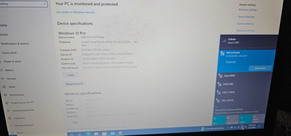 laptop Fujitsu i5 gen 4 tehno redactare