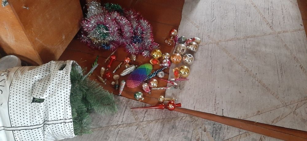 Игрушки ёлочные СССР +ёлка