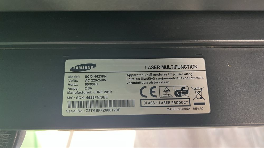 Принтер- Samsung SCX-4623FN Laser Multifunction Printer