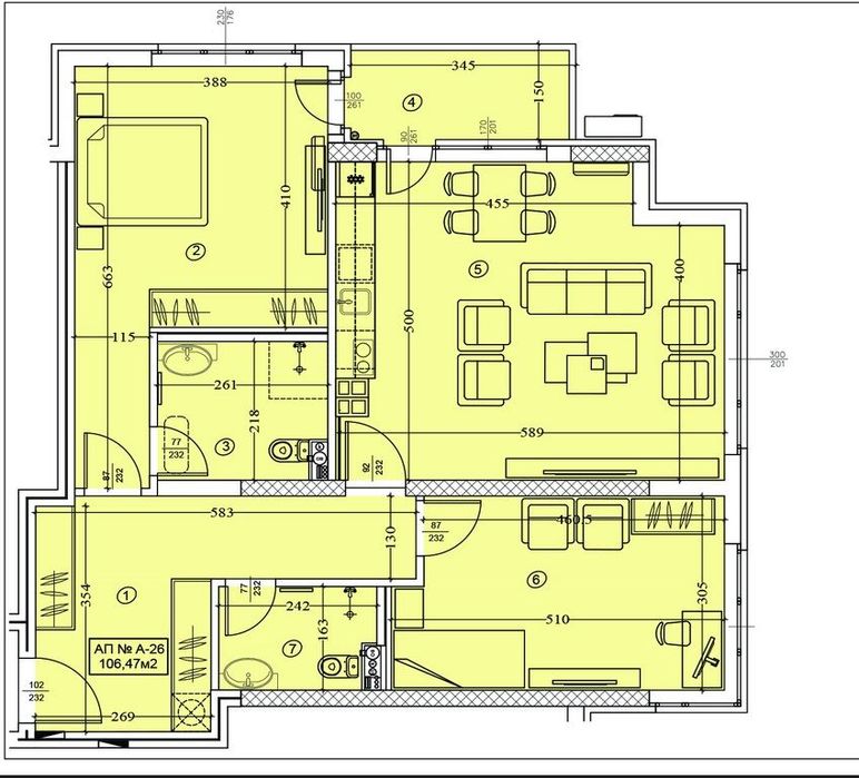 Продава се Тристаен апартамент в София, Полигона - 105 кв.м за 1431 €/кв.м - Снимка #1