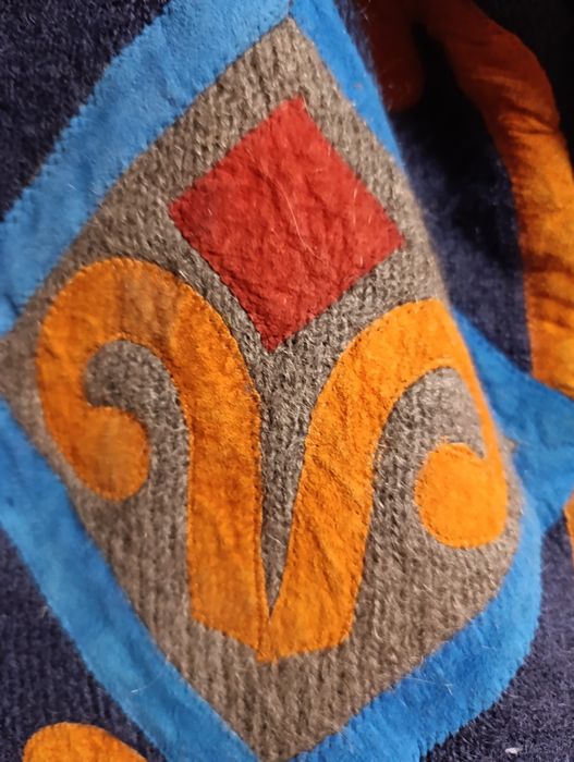 Вълнено плетено палто -ръчна изработка