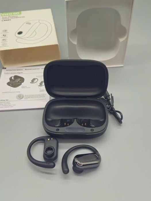 Безжични спортни Bluetooth слушалки с куки за ухо и LED дисплей, BT5.4