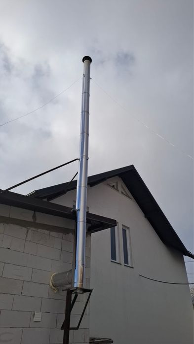 Horn Coș de fum dublu izolat de inox tabla 0.8mm