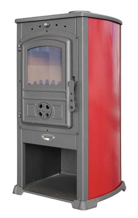 Semineu (Soba) pe lemne Fornello Modena Ivory/Red 7-9 kW