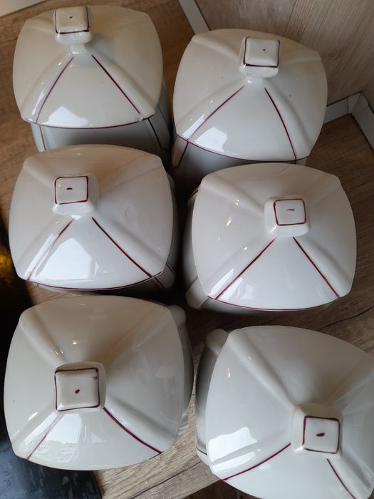 Стар български порцеланов сервиз за подправки