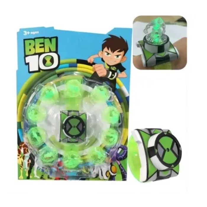 Играчка часовник Ben 10 Omnitrix, проекции, включени 10 фигурки, многоцветен