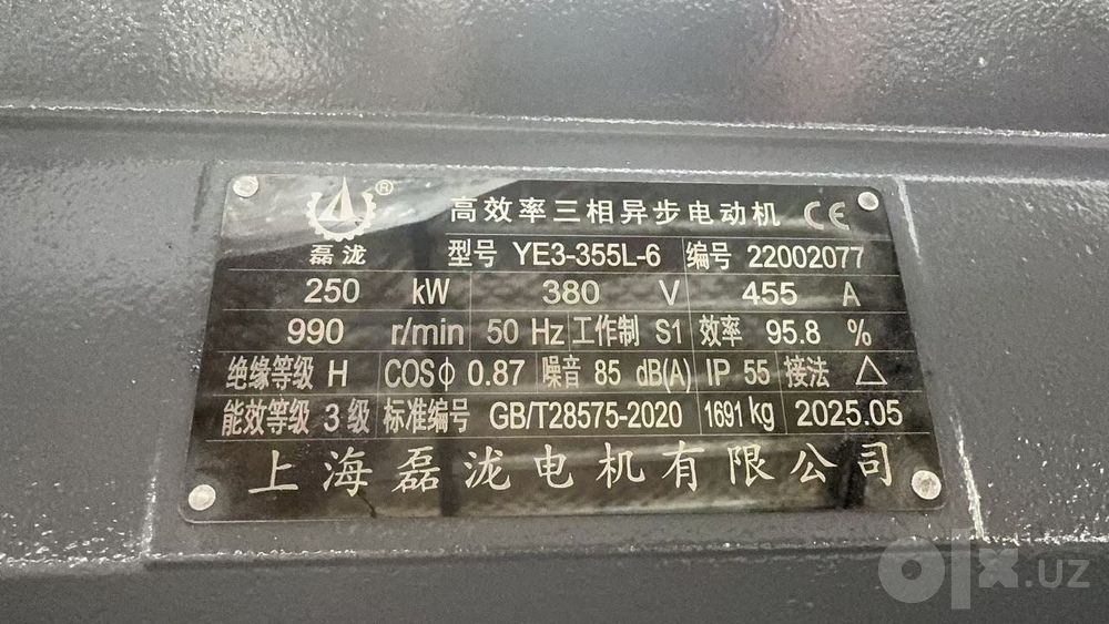 Двигатель, электромотор 250 кВ оборот минут 980 класс F