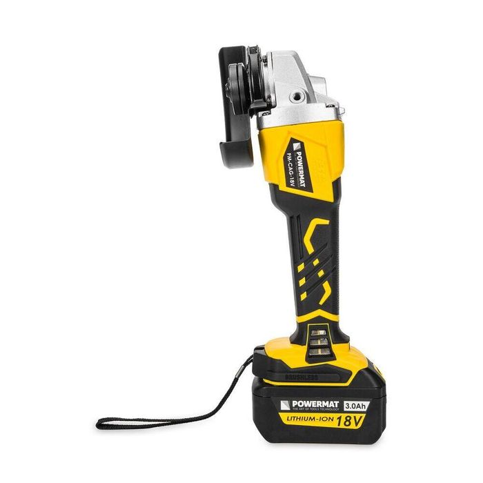 Polizor unghiular, flex cu 2 acumulatori, 18 V 3.0 Ah, motor