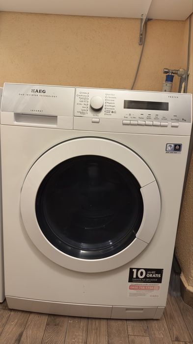 Пералня AEG 9 kg с пара + Сушилня Siemens 8 kg