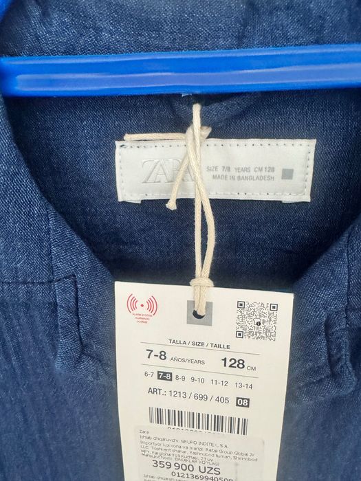 Рубашка Zara  на 7-8 лет
