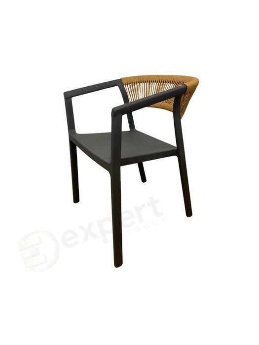 Scaun terase HoReCa Rope din polipropilenă, spatar sfoara