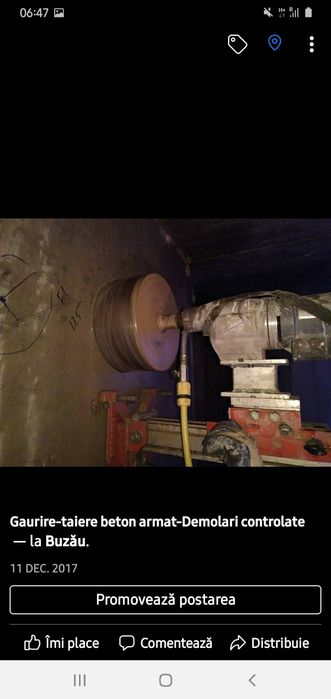 Gauri carotare taiere beton, Gaura hota centrala Buzau