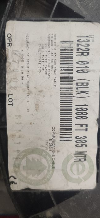 Кабель коаксиальный RG6 75 Ом(РК75