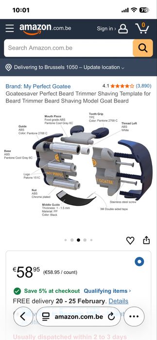 Accesoriu tuns barba , goatee