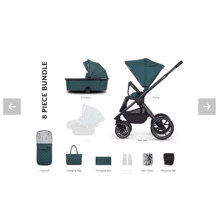 Venicci Tinum 2.0 - Teal Bay - пълен комплект