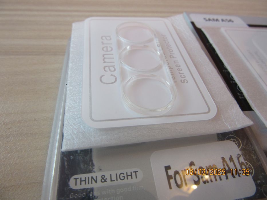 Samsung Galaxy A57 A56 A16 / 3D 9H Стъклен протектор за камера