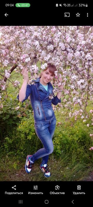 Джинсовый комбинезон