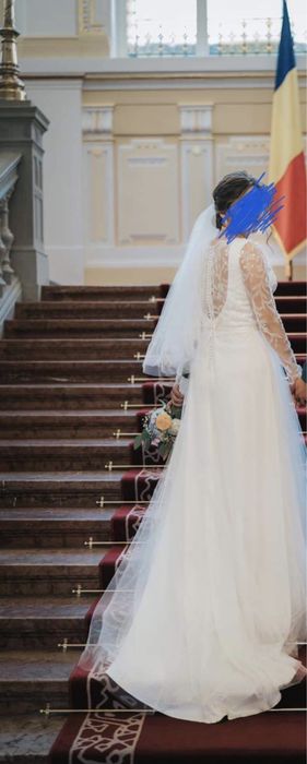 Rochie Mireasa cu maneca lunga