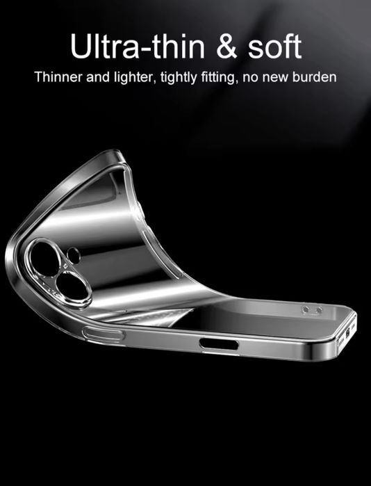 Case iphone 16, Прозрачен кейс