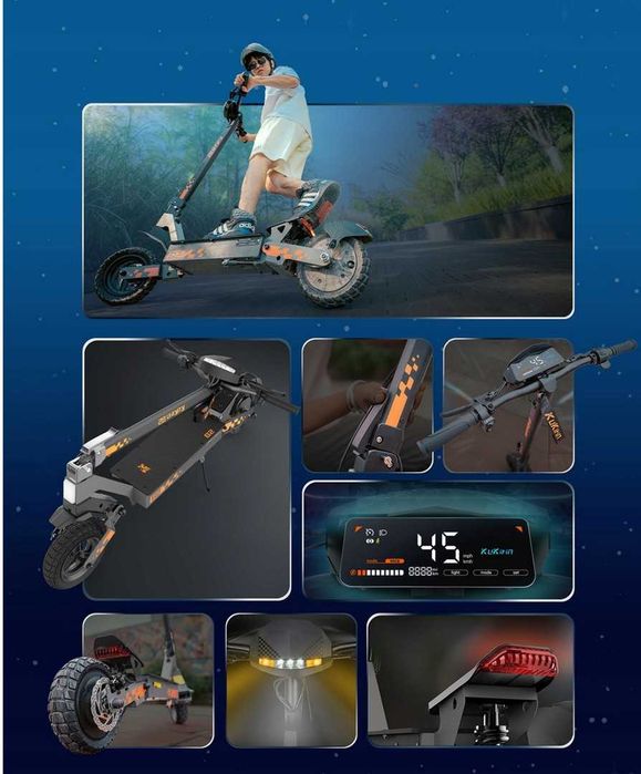Sigilata NOUA ‼️Kukirin G2‼️2026‼️Motor 800W - 55km/h, Autonomie pana la 55km, Roti 10 inch,