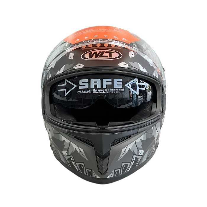 Cască de motocicletă cu ochelari de soare integrați – mărimi S/M/L/XL