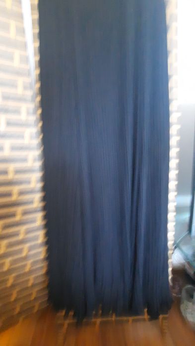 Rochie seara plisata, voal