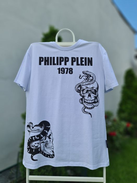 Promotie-Reducere-Discount-Oferta-Tricou-PP-Philipp-Plein-Premium-Nou-Bumbac-Poze-Reale-L-Stoc