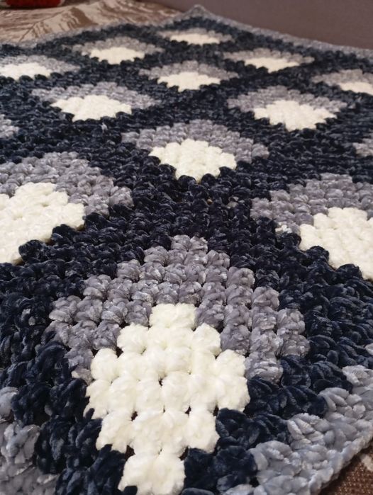 Детский пледик вязаный