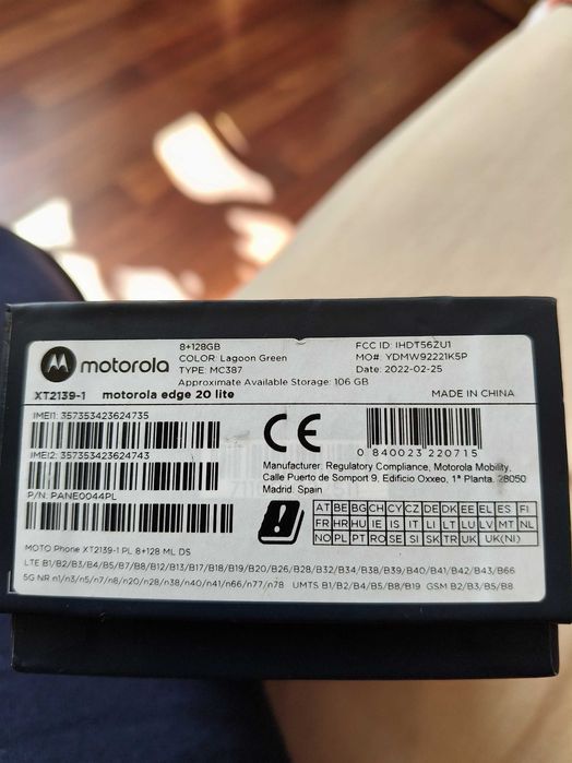 Vând telefon Motorola Edge 20 LITE