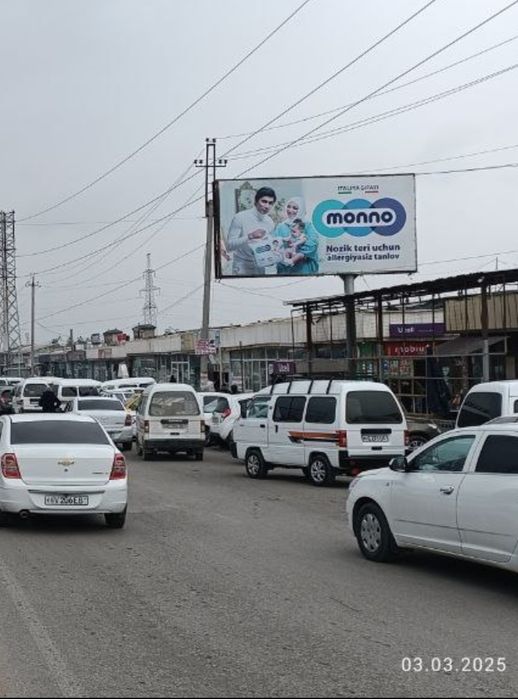 Vodiy Avtobus(Isuzu) larda va bilbordlarda reklama