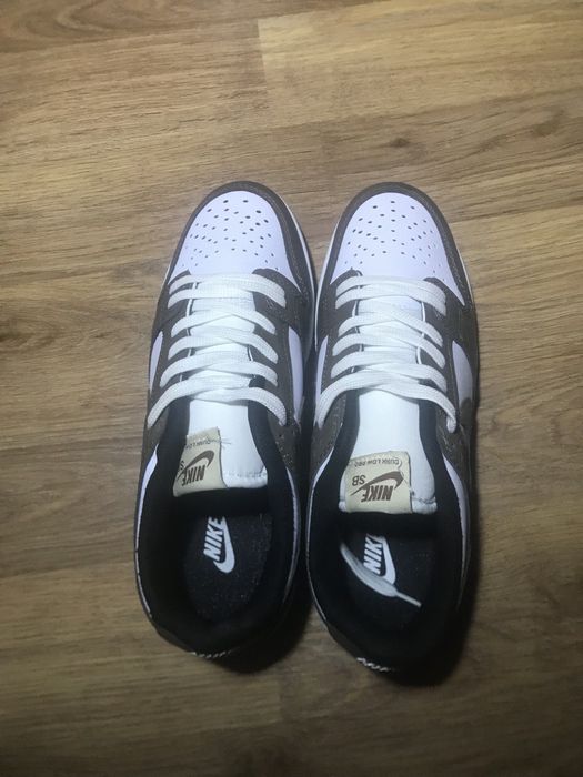 Кроссовки Nike dunks low pro в коричневом цвете