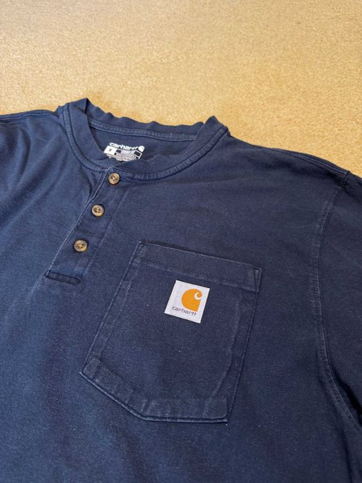 Carhartt Dearborn Loose LS Henley Shirt Very Good