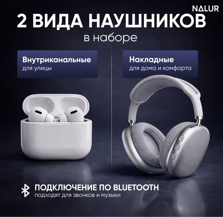 Смарт часы с наушниками