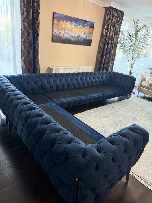 Vand coltar chesterfield catifea premium Divani& Sofa