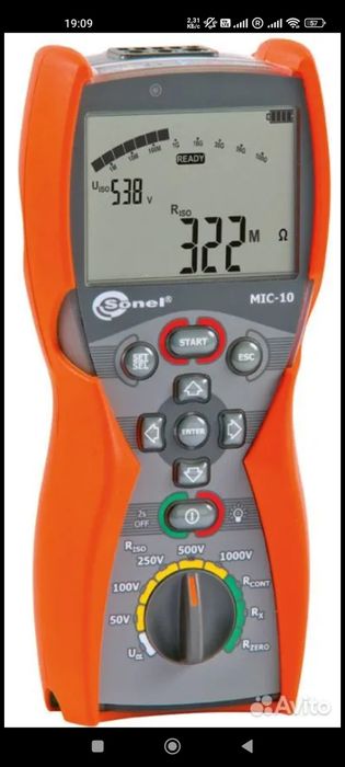Sonel MIC-10 Измеритель параметров электроизоляции, мегаомметр