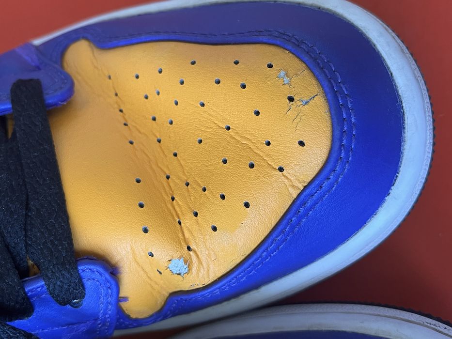 Jordan 1 Mid LA Lakers 43 номер / Оригинал